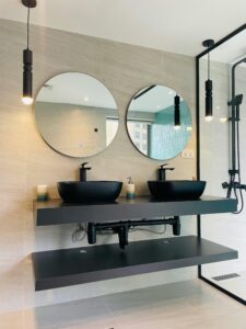 bathroom mirror wall decor