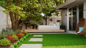 backyard landscaping simple budget lawn