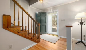 jute rug entryway bright summer decor