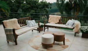 outdoor storage bench balcony cushions