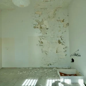 bathroom paint peeling wall