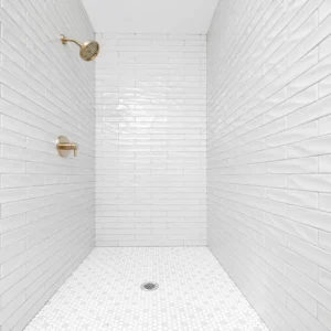 bathroom shower splash zone tile wall