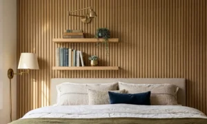floating shelves bedroom wall decor
