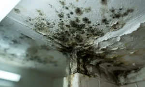 mold mildew bathroom ceiling corner