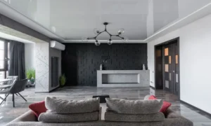 living room accent wall color contrast