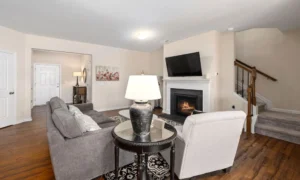 greige living room neutral walls cozy