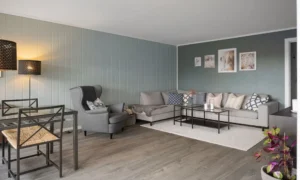 warm gray living room walls modern