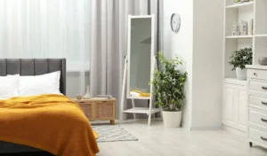 small bedroom mirror decor