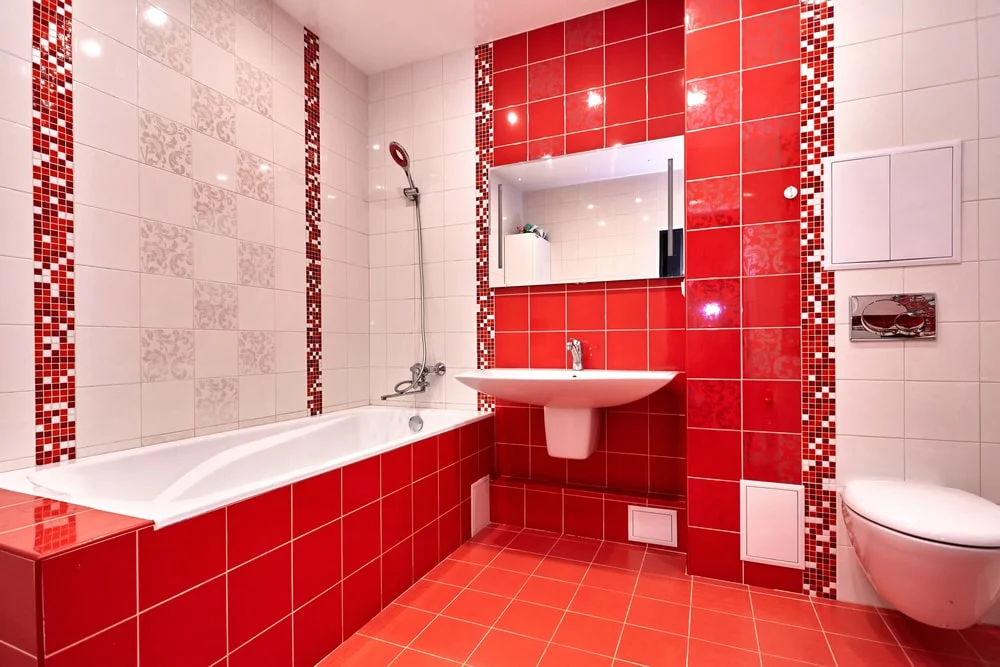 Red Bathroom Ideas for Renters (Without Losing Your Deposit)