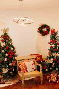 colorful small christmas tree
